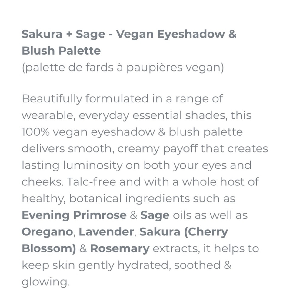 Sakura + Sage Vegan Eyeshadow & Blush Palette - Picture 8 of 8